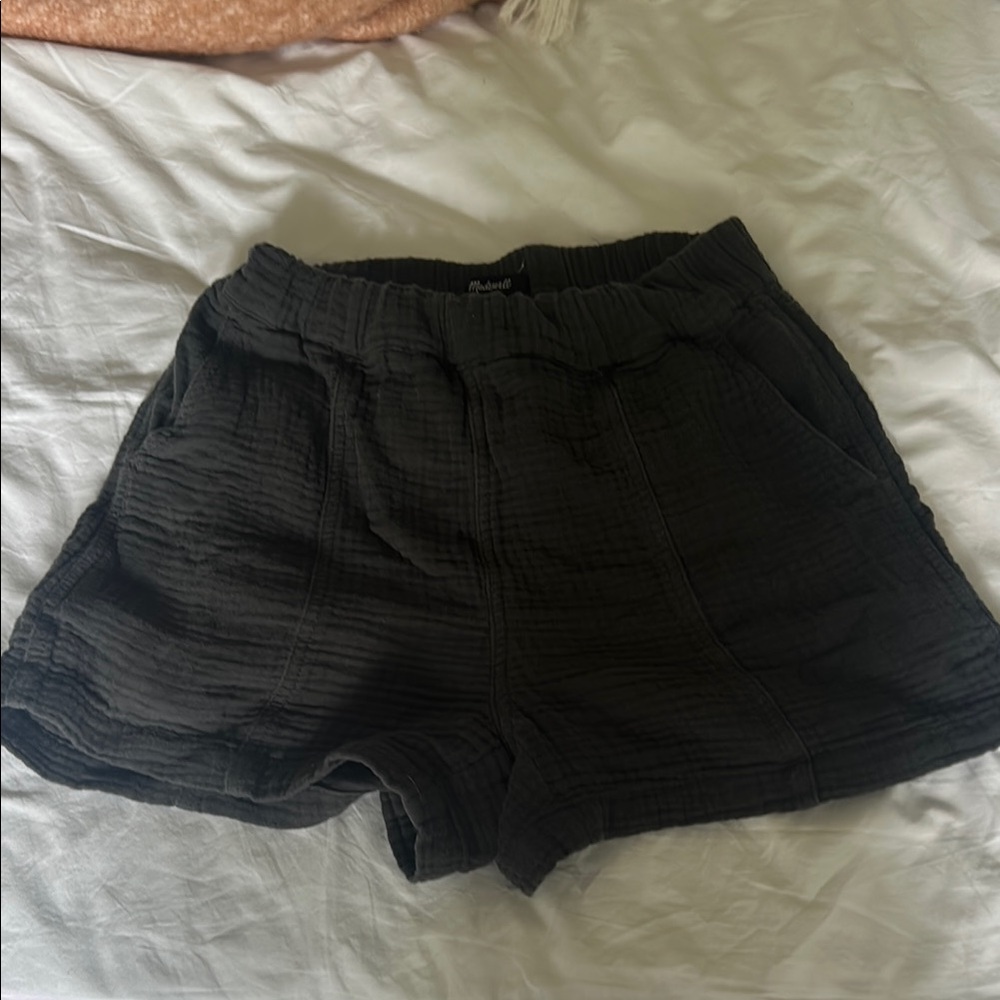 Madewell High Waist Black Shorts